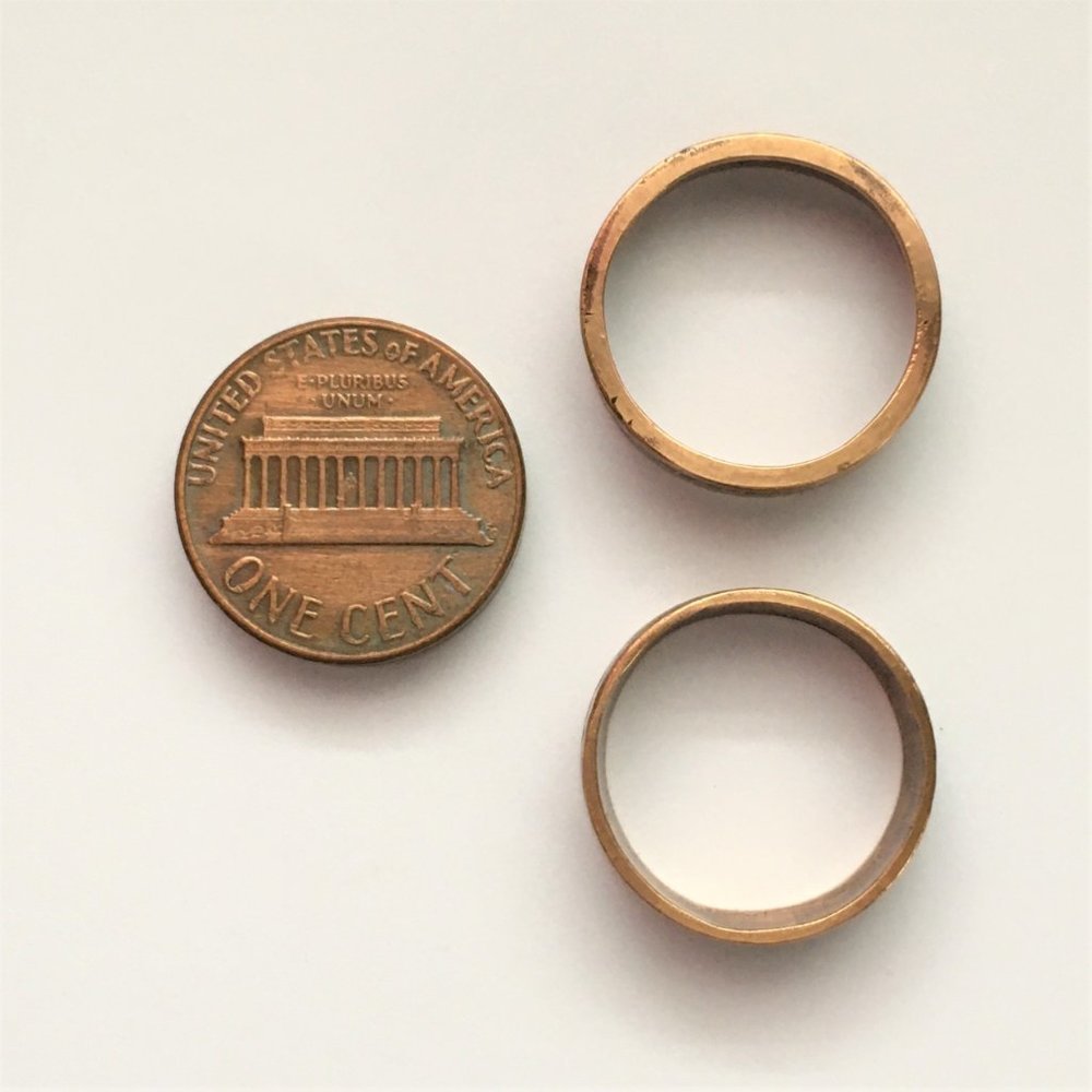 Vintage Lucky Copper Penny Coin Ring Gothic SEALED - Picture 3 of 8